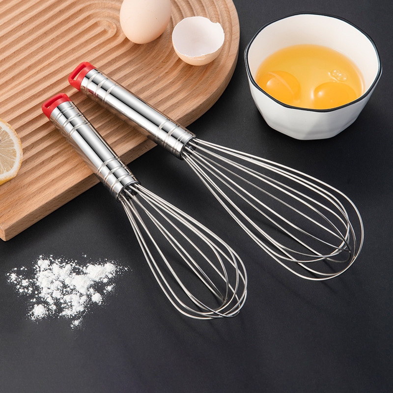 Phới lồng inox cán đỏ (26cm)