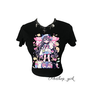  babytee croptop y2k anime/kitty/kuromi