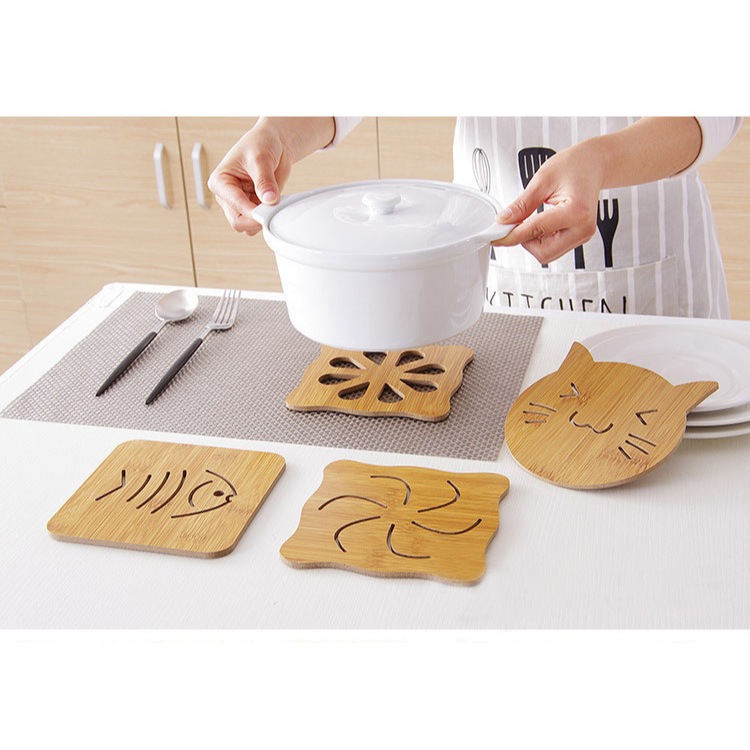 Đế gỗ lót nồi hình dễ thương