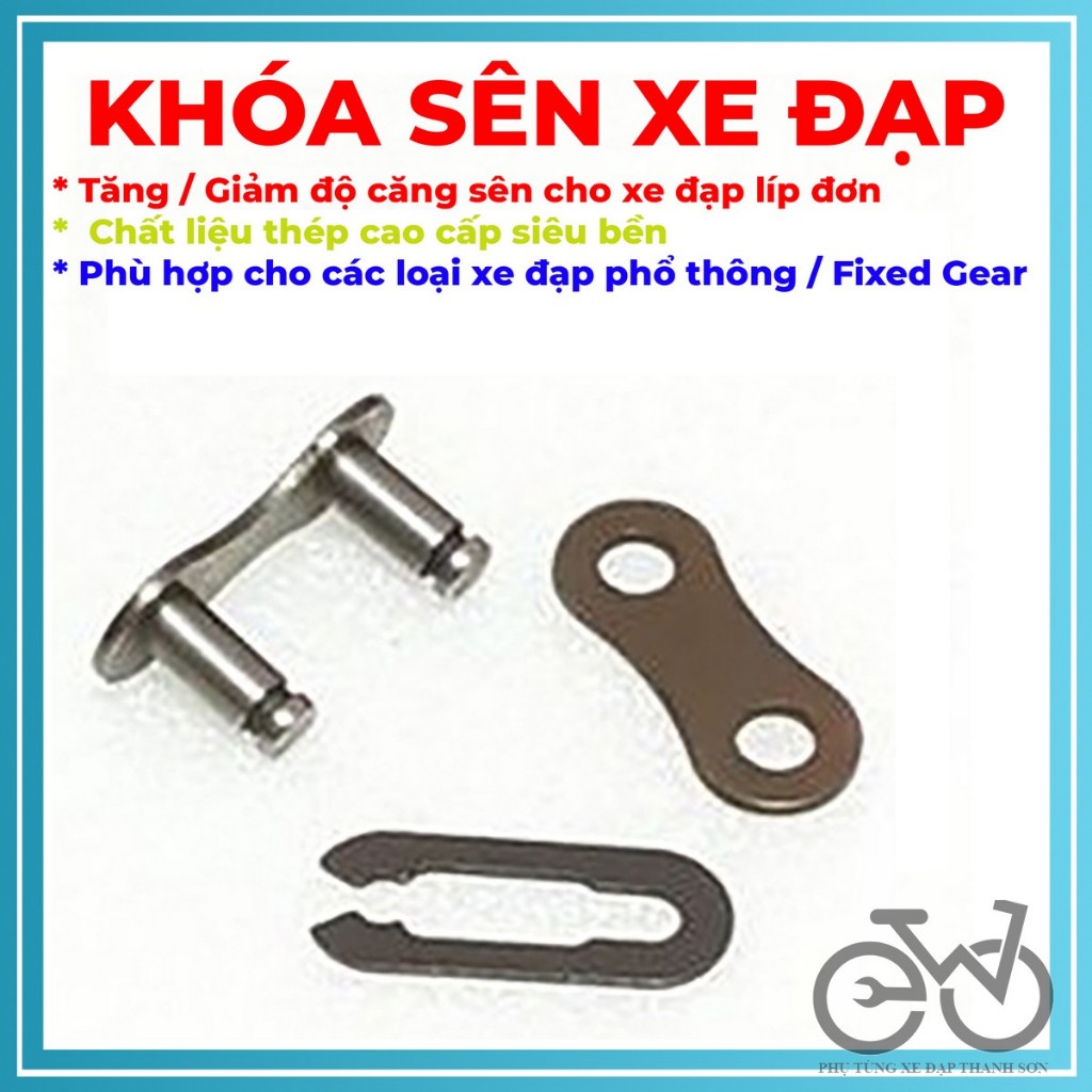 KHÓA SÊN XE ĐẠP, Khóa sên xe đạp phổ thông, khóa sên Fixed Gear