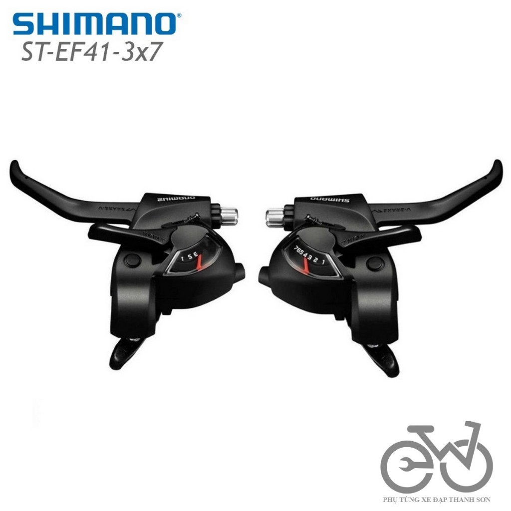 Tay đề xe đạp SHIMANO ST EF41 3x7 Speed - Hàng chính Hãng Shimano
