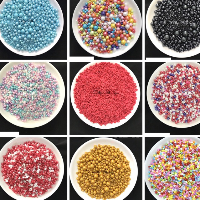 Kẹo cốm đường ĂN ĐƯỢC trang trí Socola Valentine nhiều loại 10g