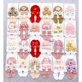Set Turban Mũ Và Tất Chân Nhiều Kiểu Xinh Xắn Cho Bé Trai Bé Gái Từ Sơ Sinh