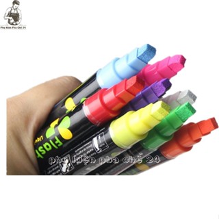Hộp 8 Bút Huỳnh Quang 6MM Viết Bảng Menu Quảng Cáo, Bảng Đèn Led Viết Tay, Bảng Dạ Quang