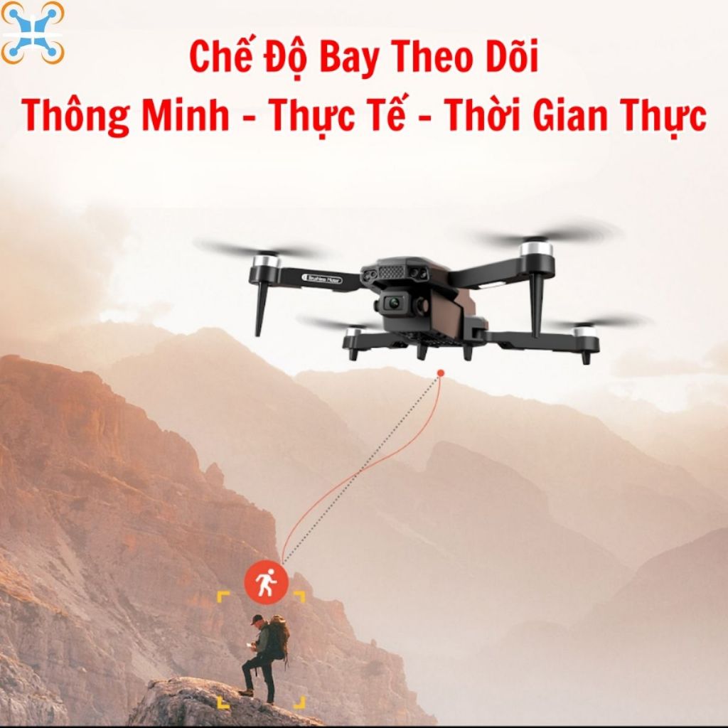 Plycam mini F198 Pro, Máy Bay Điều Khiển Từ Xa 4 Cánh Flycam Cao Cấp 2 Camera, Pin Lithium 1800mAh | BigBuy360 - bigbuy360.vn