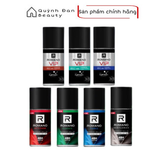  Lăn khử mùi nam kháng khuẩn & khô thoáng cả ngày Romano 50ml - 7 mùi hương 