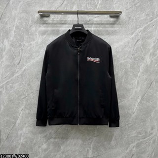 Áo Khoác Gió Bomber BALENCIAGA Mẫu 2 Lớp Siêu Sịn - Áo Gió Nam Nữ Bờ Len Chính Hãng Logo Thêu Cao Cấp