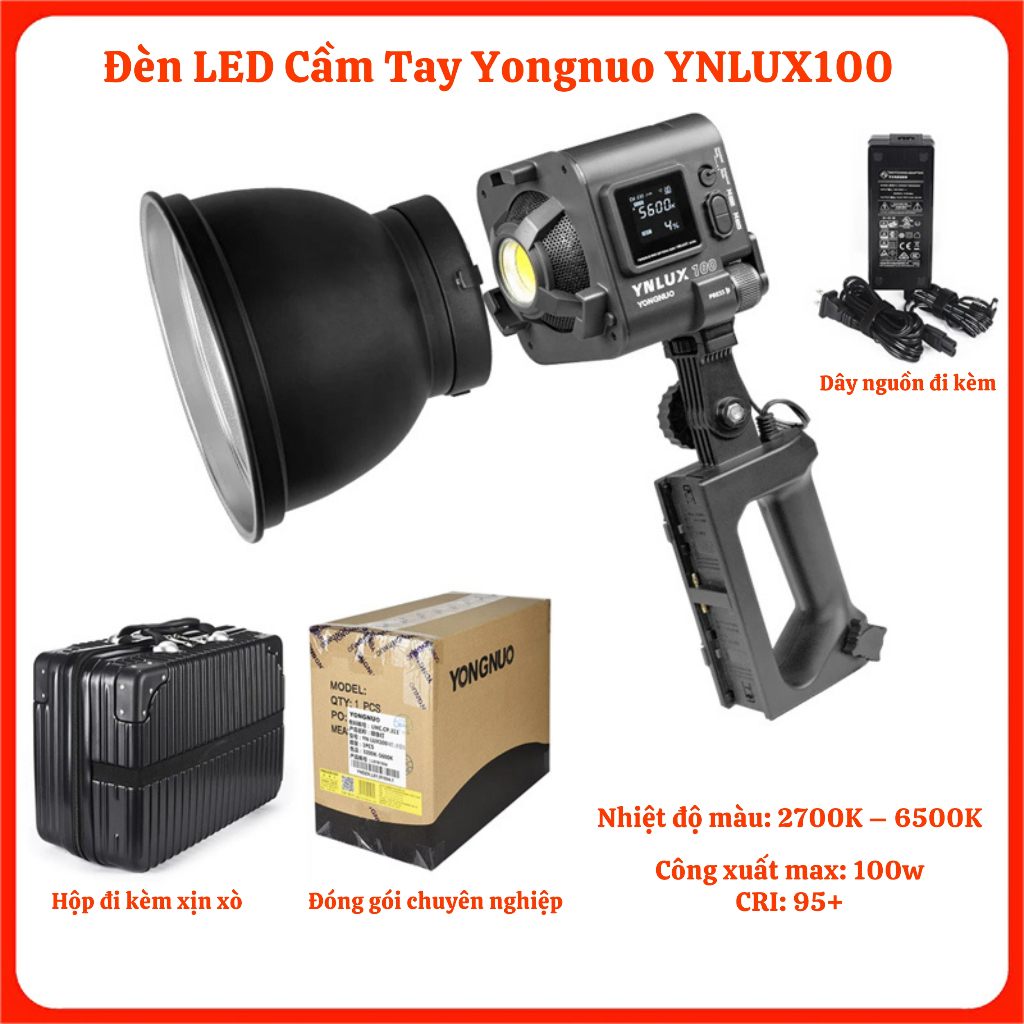 Đèn LED Cầm Tay YONGNUO YNlux 100 Combo, YNLUX 200 Combo