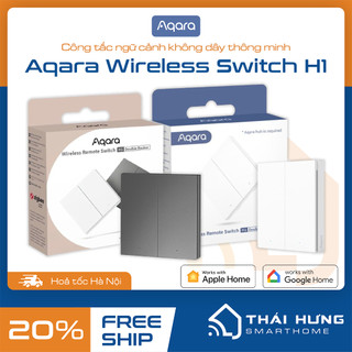 Công tắc dán tường - aqara d1 /h1 zigbee chính hãng, công tắc ngữ cảnh aqara h1 wrs-r02