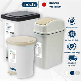 Thùng rác inochi Nhựa Đạp Chân Nắp Đậy Chữ Nhật inochi 10/15/20/30 Lít