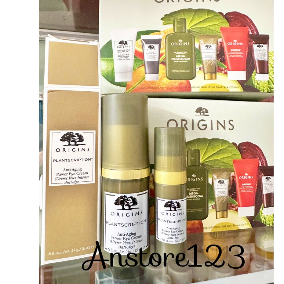 ( hàng chuẩn mỹ ) Origins Kem Dưỡng Mắt Origins Plantscription Anti-Aging Power Eye Cream