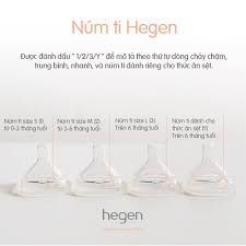 Núm ti bình sữa Hegen cam kết chính hãng