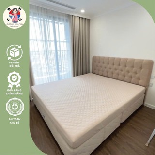 Ga chống thấm giải phóng bỉm cho bé cao cấp xuất hàn, MNN125 topper nệm chống thấm bảo vệ đệm chất liệu siêu mềm mại