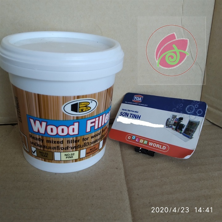 500g Bột trét vết nứt gỗ , Bột trám gỗ WOOD FILLER Bosny