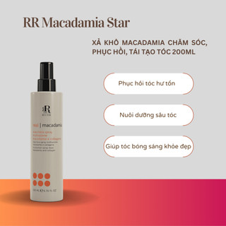 Xịt dưỡng chăm sóc và phục hồi tóc xơ rối Rrline Macadamia Star Spray Mask 200ml