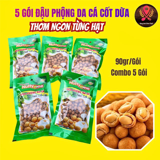 (COMBO 5 BỊCH) Đậu Phộng Da Cá Cốt Dừa GIÒN NGON Hong Anh Clean Food
