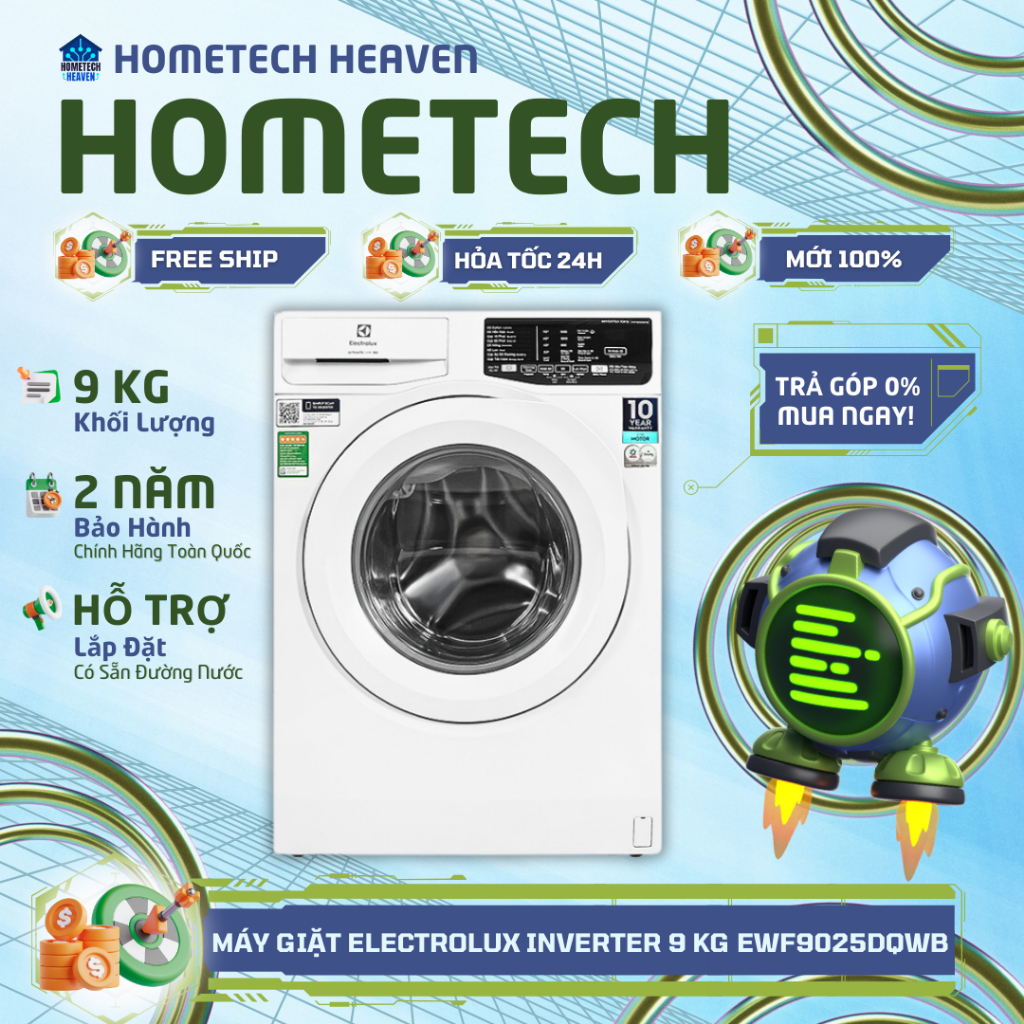 ☑️ EWF9025DQWB - Máy giặt Electrolux UltimateCare 100 Inverter 9 kg EWF9025DQWB - Hàng Chính Hãng