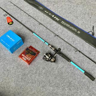 [combo lure máy đứng] cần câu coastline Aquatic - máy câu DA 3000 tặng dây pe toro X4