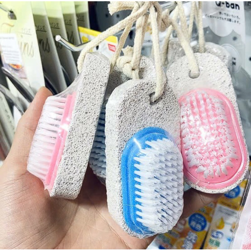 Đá bọt chà gót chân kèm bàn chải 4991203154125 - konni39 Sơn Hòa