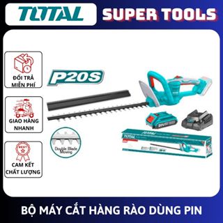 TOTAL Bộ máy cắt hàng rào dùng pin 20V kèm theo Pin Sạc THTLI20461 <HÀNG CHÍNH HÃNG>