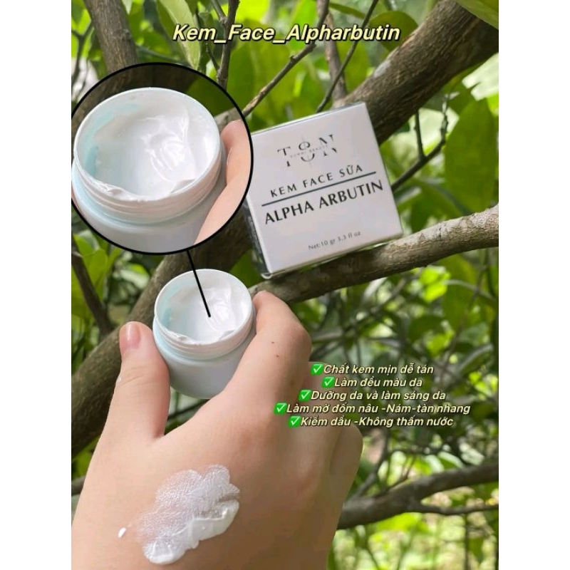 (hàng chính hãng) Kem Face Sữa ALPHA ARBUTIN