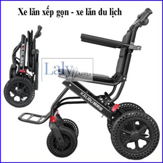 Xe lăn du lịch gấp gọn KALIBU - xe lăn gấp gọn xách tay nhẹ nhàng phù hợp cho người già, người khuyết tật
