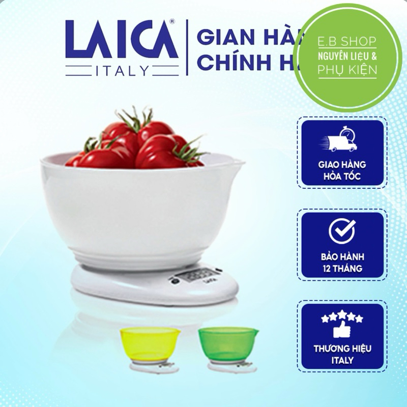 Cân nhà bếp Laica cân điện tử kèm khay