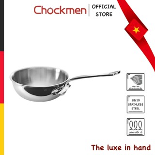 Chảo Nồi CHOCKMEN 24cm Inox 18/10 Chảo Inox Nguyên Khối 5 Lớp Chảo Đa Năng Chảo Rán Chiên Ngập Dầu Chảo Xào Nồi Nấu