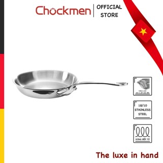 Chảo CHOCKMEN 14 - 16cm Inox 18/10 Chảo Nguyên Khối Chảo Xào Chảo Chiên Rán Dùng Mọi Loại Bếp