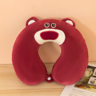 Gối cổ họa tiết cao cấp co giãn 4 chiều siêu mềm mịn, gối chữ U đi du lịch chất miniso chống mỏi cổ