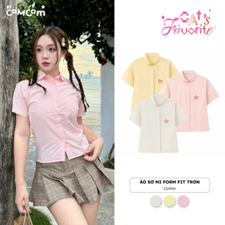 Áo Sơ Mi Bycamcam Form Fit Trơn Nhiều Màu Thoáng Khí Đứng Form Phong Cách Streetwear