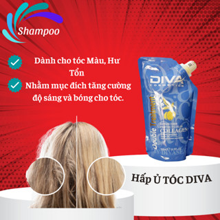 Kem ủ tóc hấp phục hồi dưỡng tóc COLLAGEN DIVA túi 500ml hàng chính hãng ủ tóc tại nhà hiệu quả