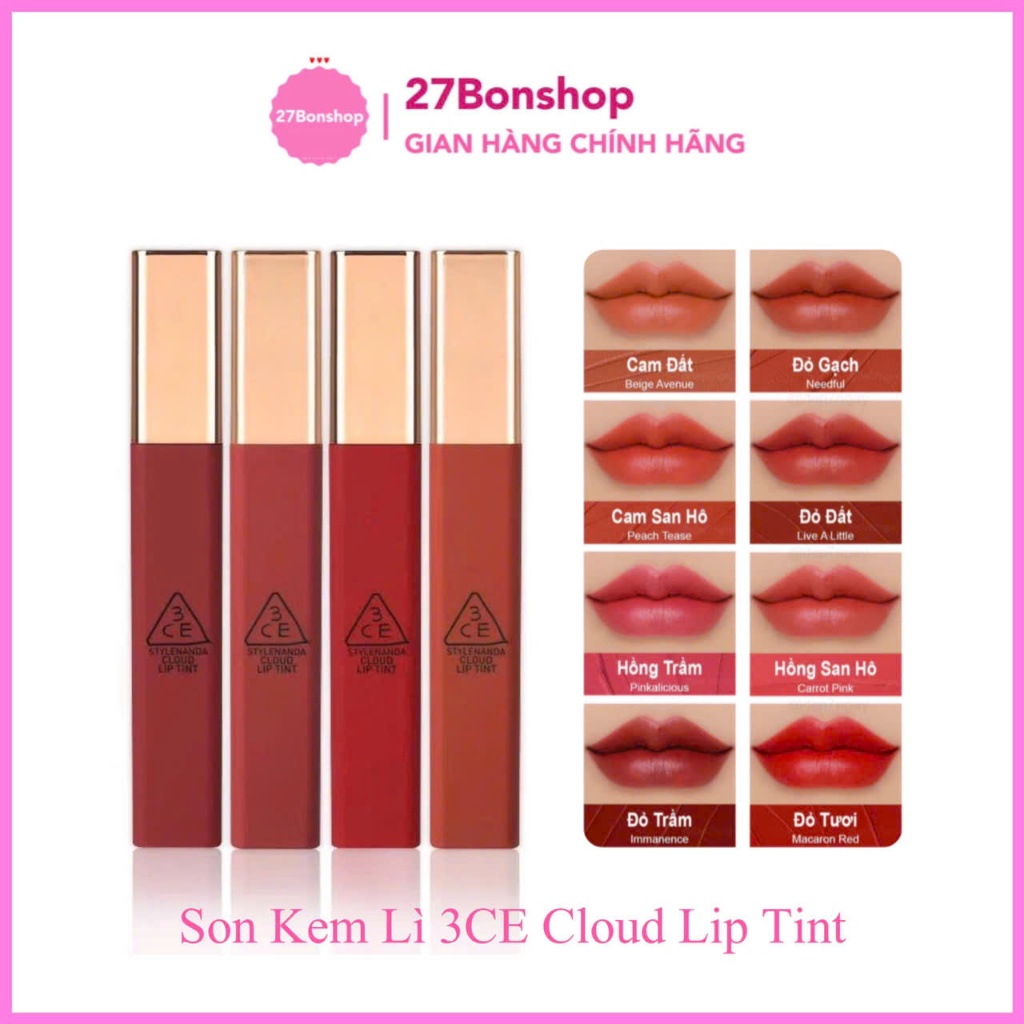SON KEM LÌ 3CE CLOUD LIP TINT