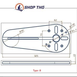 Cữ cắt tròn cho máy phay Wnew - Type B, Type A