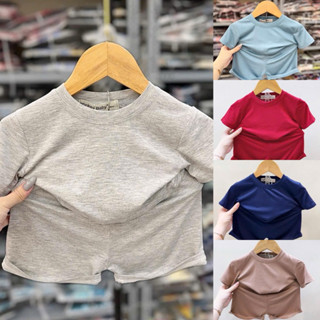 Bộ cộc tay trơn màu sác tươi sáng Minky mom cho bé size 90-150