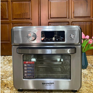 Lò nướng  không dầu SHARP 23L Bản tiếng việt Màn hình cảm ứng 16 Chức năng lập trình sẵn Bảo Hành 12 Tháng