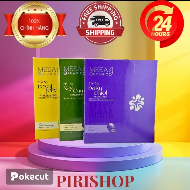  HỘP 5 MIẾNG MẶT NẠ MASK THẠCH TƯƠI COLLAGEN THỰC VẬT MEEA 3 MEEA 