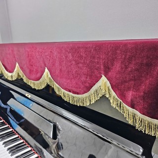 🏆Khăn phủ đàn Piano cơ nhung đỏ