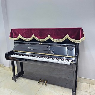 🏆Khăn phủ đàn Piano cơ nhung đỏ