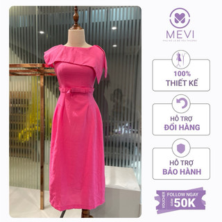 Đầm màu hồng suông dáng dài, đầm dự tiệc sang trọng Mái Em _V2272