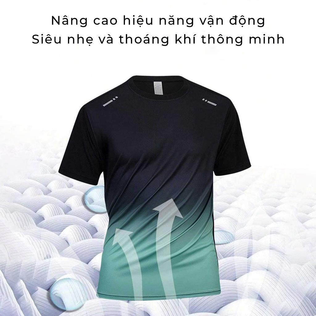 Áo Thun Chạy Bộ Graphic Mint Áo thun Thể Thao Áo Thun Tập Gym Graphic Mint