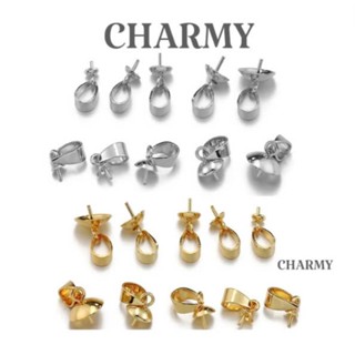Charm đinh gắn hạt có móc treo T358 Titan không gỉ - Phụ kiện làm vòng tay, vòng cổ DIY - Charmy