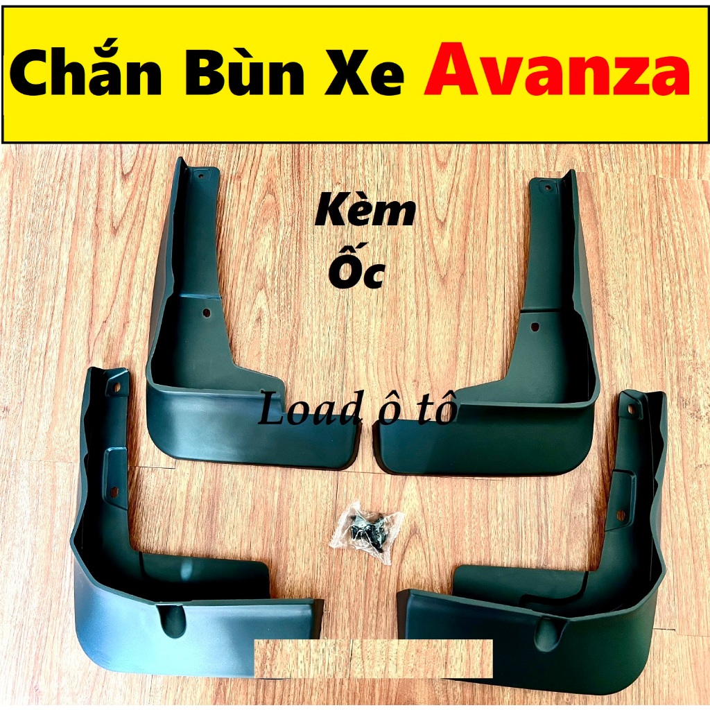 Bộ Chắn Bùn Bánh Xe Toyota AVANZA 2025-22 Mẫu Nhựa Đen Cao Cấp