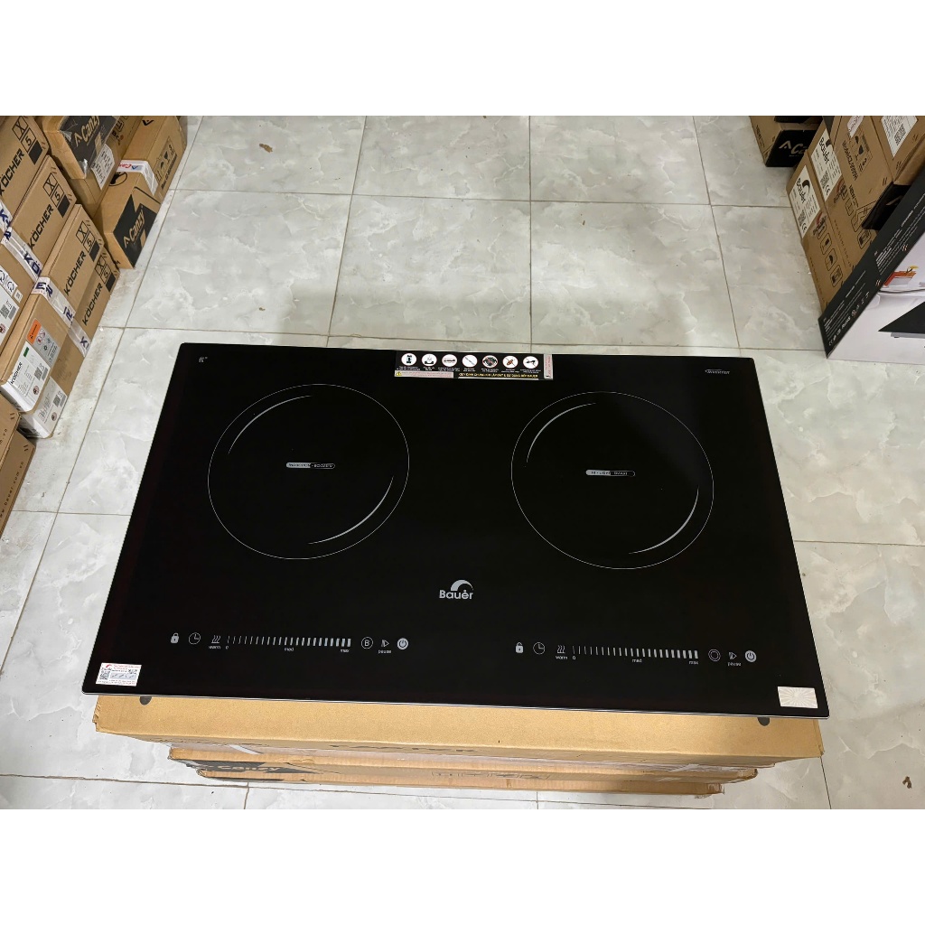 Bếp điên từ đôi BAUER 3008SE | Model 2024 | Inverter tiết kiệm điện | Bảo hành 3 năm