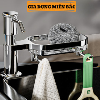  Vòi bơm nước rửa chén bộ vòi hút nước rửa bát Nhựa ABS gắn chậu kèm kệ để đồ có móc treo tiện lợi 