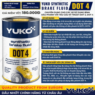 Dầu thắng (phanh) Senfineco DOT4 250ml Đức SENFINECO 5556