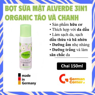 Bọt rửa mặt Organic ALVERDE chai 150ml
