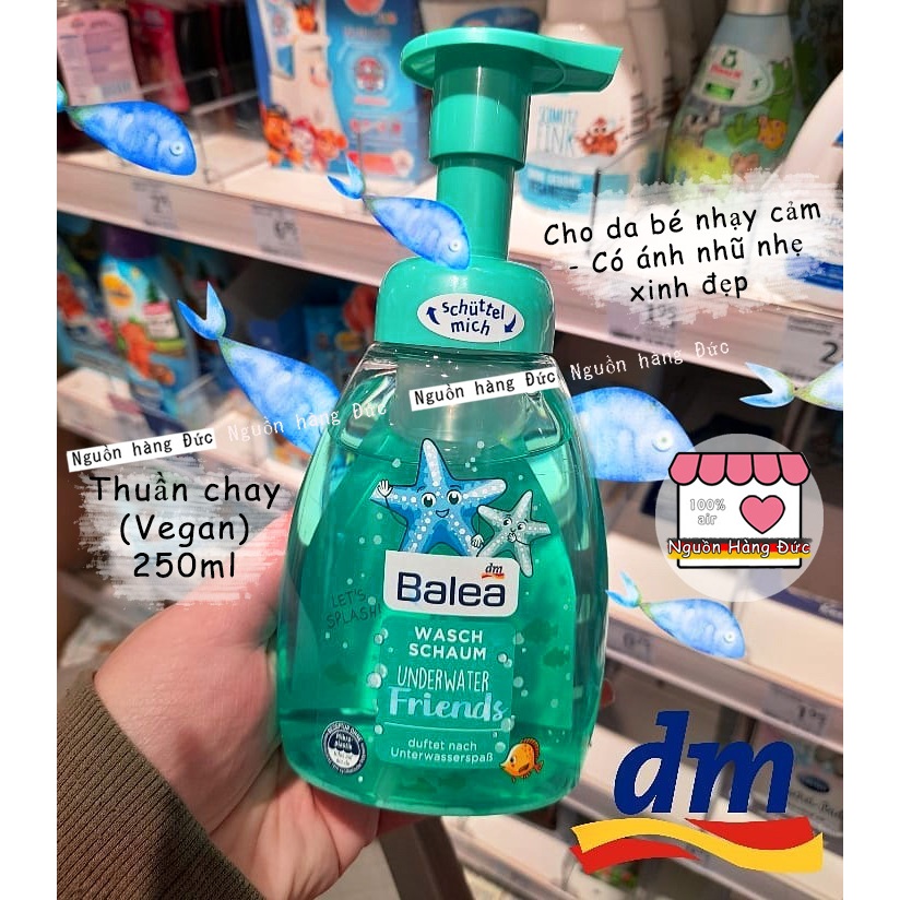 Sữa rửa mặt Balea trẻ em dạng bọt cho bé thuần chay lành tính - Nguồn hàng Đức