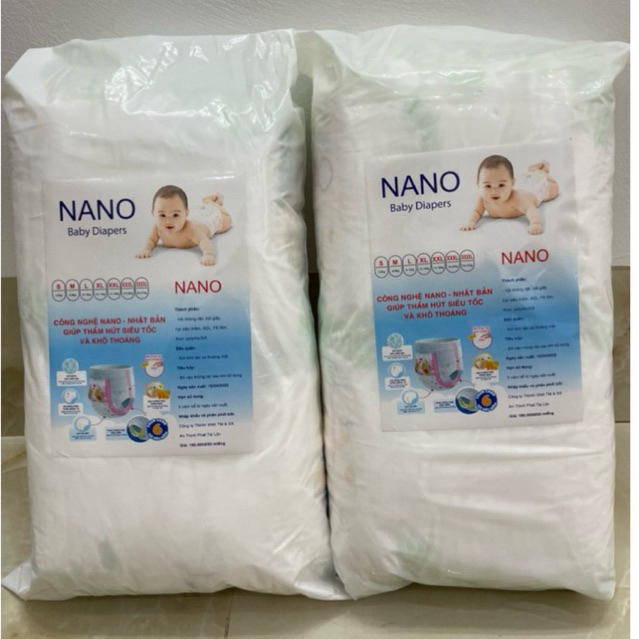 Combo 150 miếng bỉm quần Nano mềm mịn,fom bo,thấm hút tốt cho bé