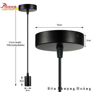 Dây đui đèn thả trần dài 1m đui E27